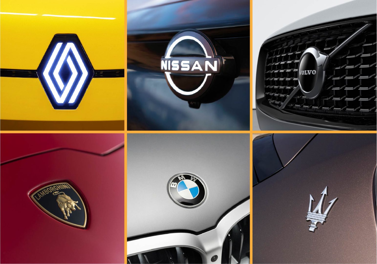 Esto significan los logotipos de algunos fabricantes de autos